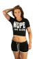 Preview: FRAUEN Halfshirt Crop Top - NOPE not today - Kopie