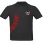 Preview: Männer Polo No Fight No Glory / schwarz-rot