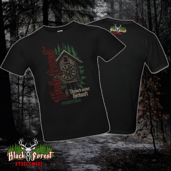 Männer T-Shirt Black Forest Uhrwerk
