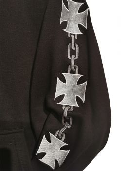 Kapuzenjacke Eiserne Kreuz + Ketten