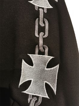 Kapuzenjacke Eiserne Kreuz + Ketten