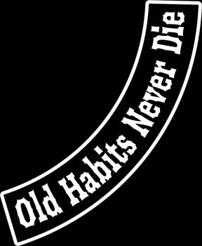 Preview: Männer T-Shirt Old Habits Never Die
