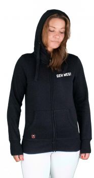 FRAUEN Cropped Zoodie - Geh weg