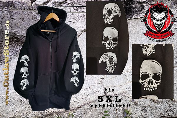 Kapuzenjacke 3 Schädel