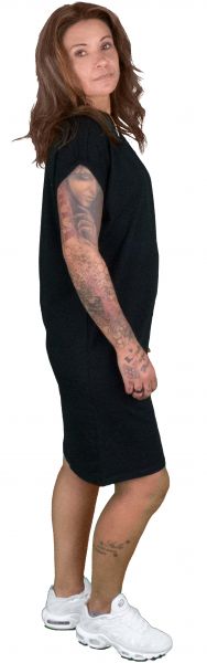 Ladies Turtle Extended Shoulder Dress black