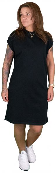 Ladies Turtle Extended Shoulder Dress black