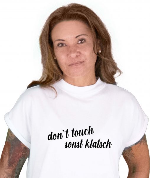 Ladies Turtle Extended Shoulder Dress / dont touch sonst klatsch