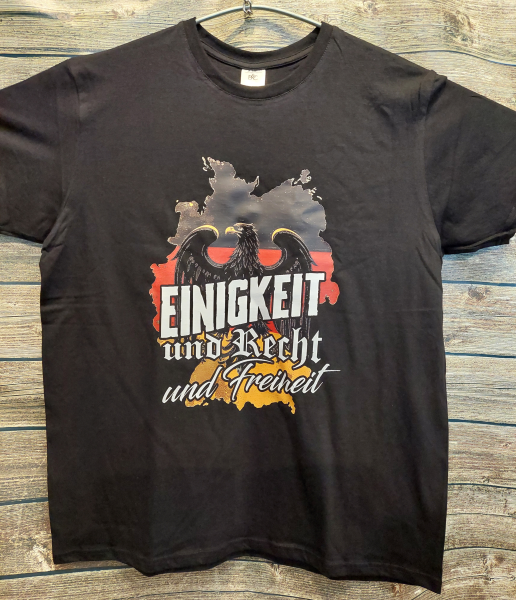 Männer T-Shirt Einigkeit, Recht und Freiheit V1