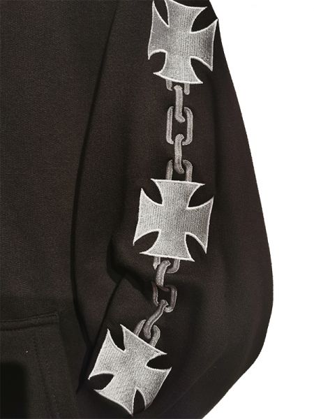 Kapuzenjacke Eiserne Kreuz + Ketten