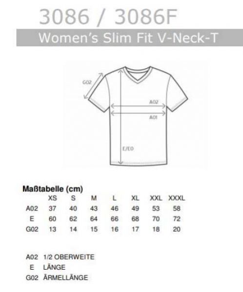 Slim Fit V-Neck-T - Angel - Devil