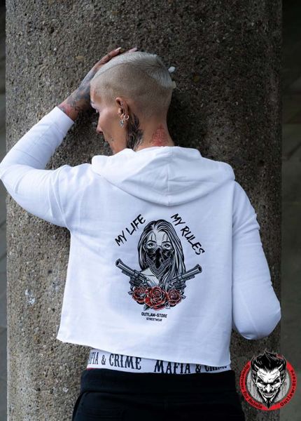 FRAUEN Cropped Zoodie - My Life My Rules
