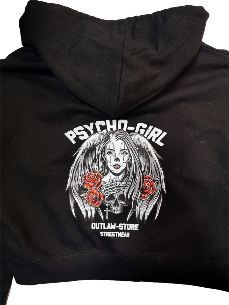 FRAUEN Cropped Zoodie - Psycho Girl