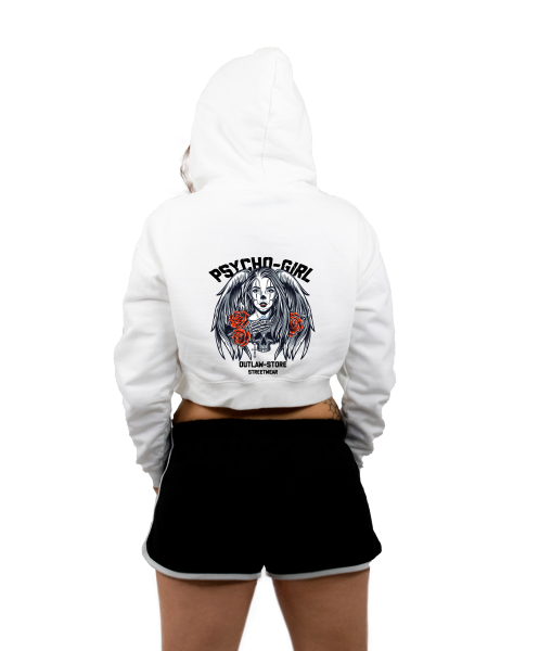 FRAUEN Cropped Zoodie - Psycho Girl