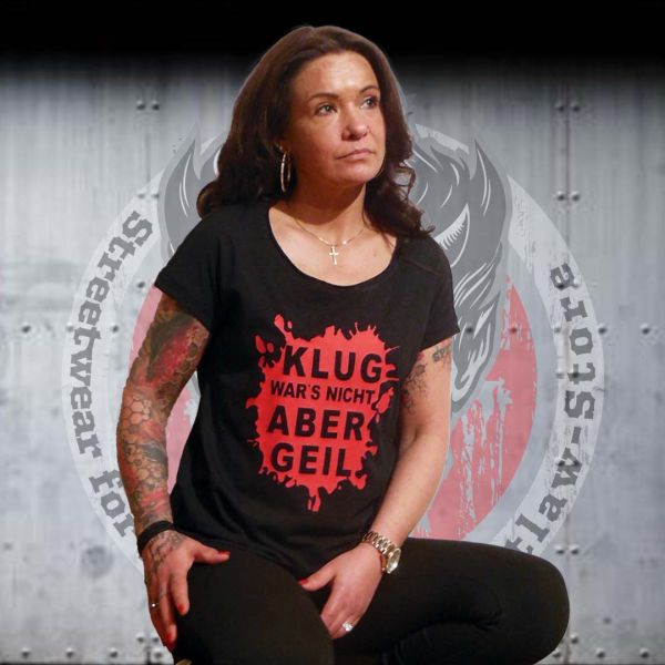 FRAUEN Long Slub Tee - klug wars nicht aber gei.....