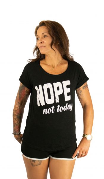 FRAUEN Long Slub Tee - NOPE not today