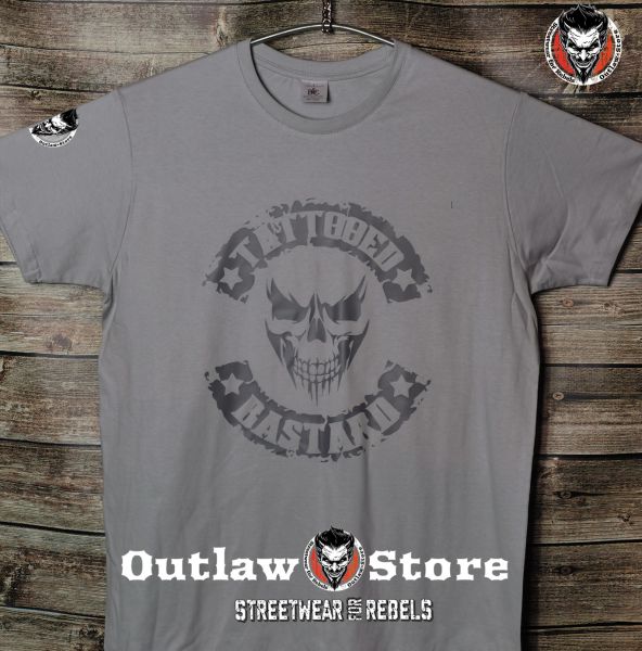 Männer T-Shirt Tattoo Bastard