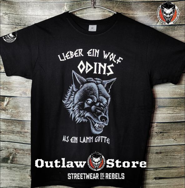 Männer T-Shirt Wolf Odin