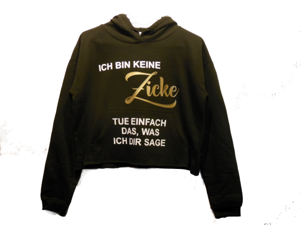 FRAUEN Cropped Hoodie - Zicke