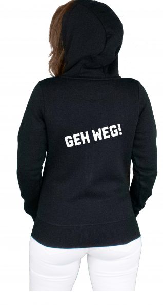 FRAUEN Cropped Zoodie - Geh weg